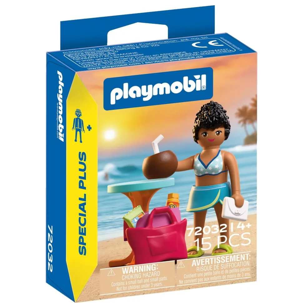 Vacancière à la plage Playmobil Spécial Plus 72032