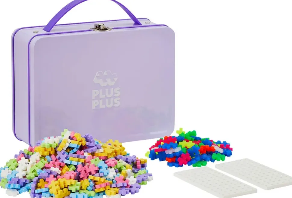 Valisette de jeu en métal 600 pièces PLUS PLUS