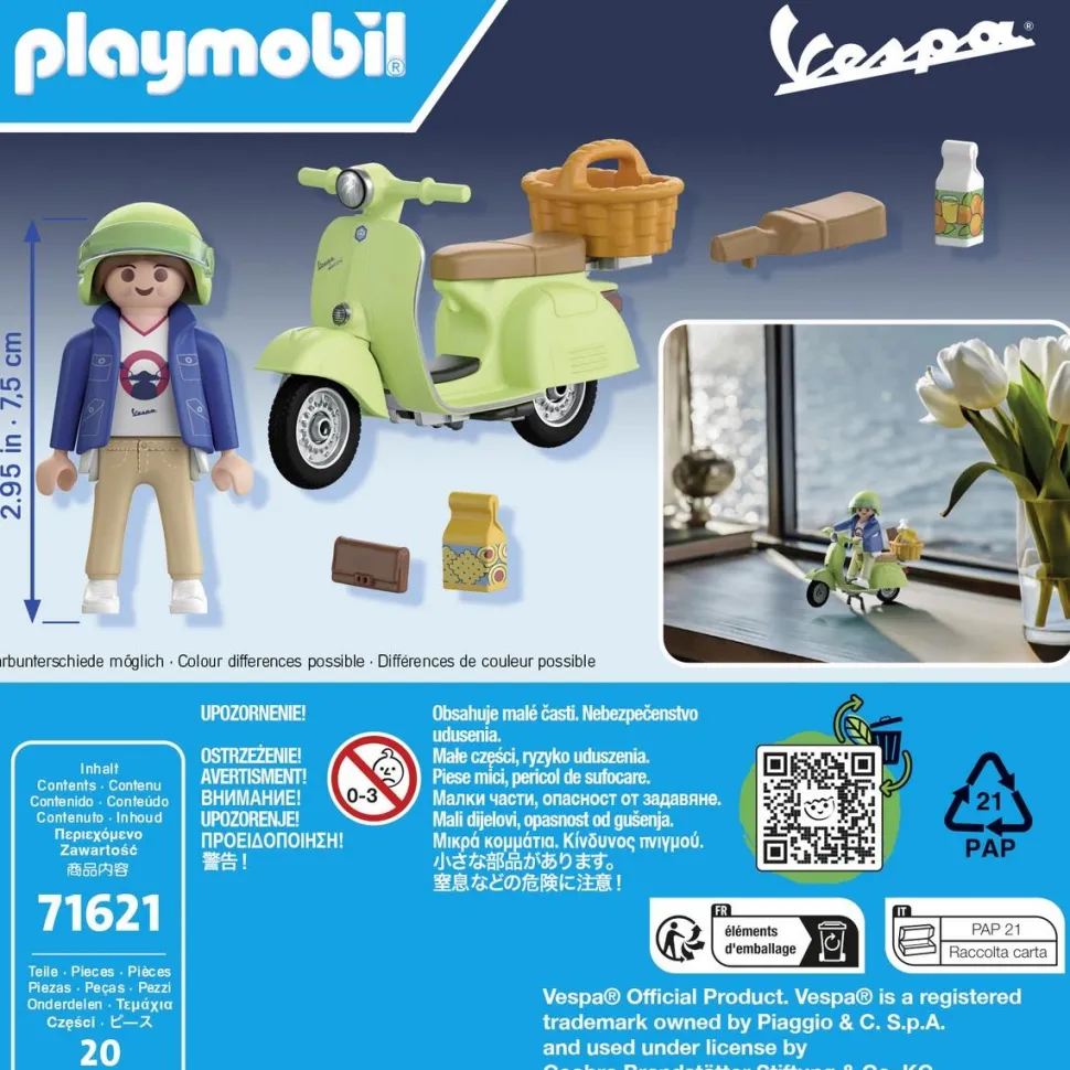 Vespa 150 Sprint Veloce 1969 Vert Clair Playmobil 71621