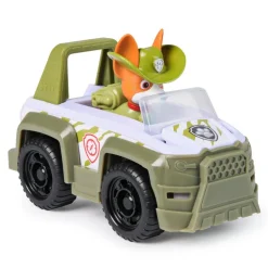 Véhicule 15 cm et figurine La Pat Patrouille : véhicule de la jungle Tracker