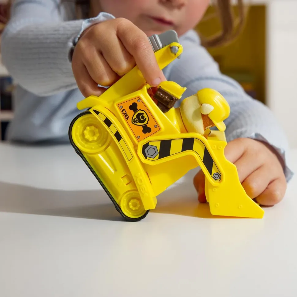 Véhicule 15 cm et figurine La Pat Patrouille : Bulldozer Ruben