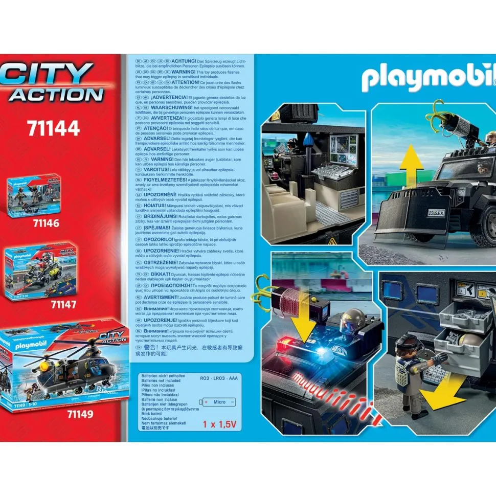 Véhicule d'intervention des forces spéciales Playmobil City Action 71144