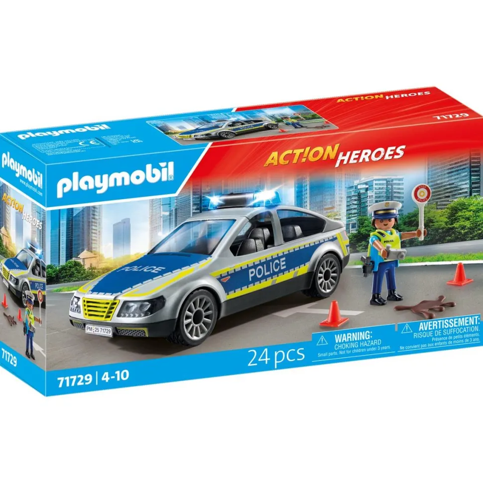 Voiture de police avec sirène et gyrophare PLAYMOBIL ACTION HEROES 71729