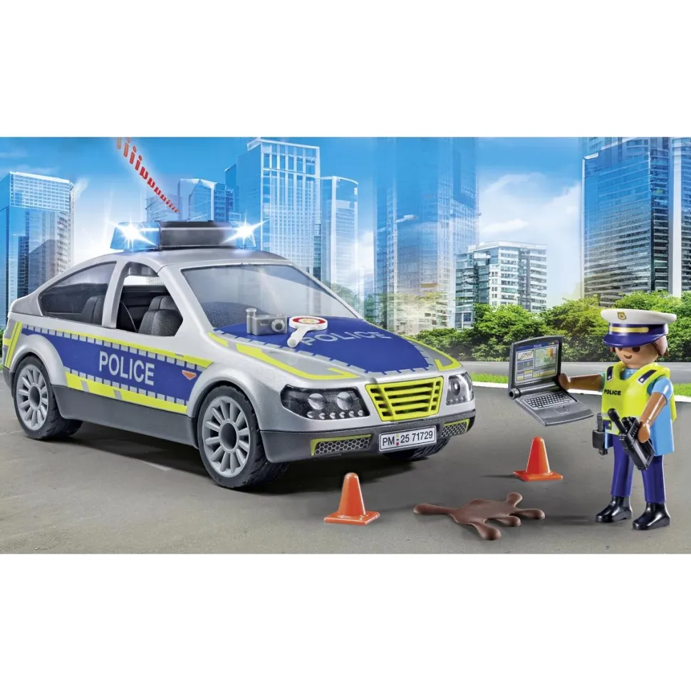 Voiture de police avec sirène et gyrophare PLAYMOBIL ACTION HEROES 71729