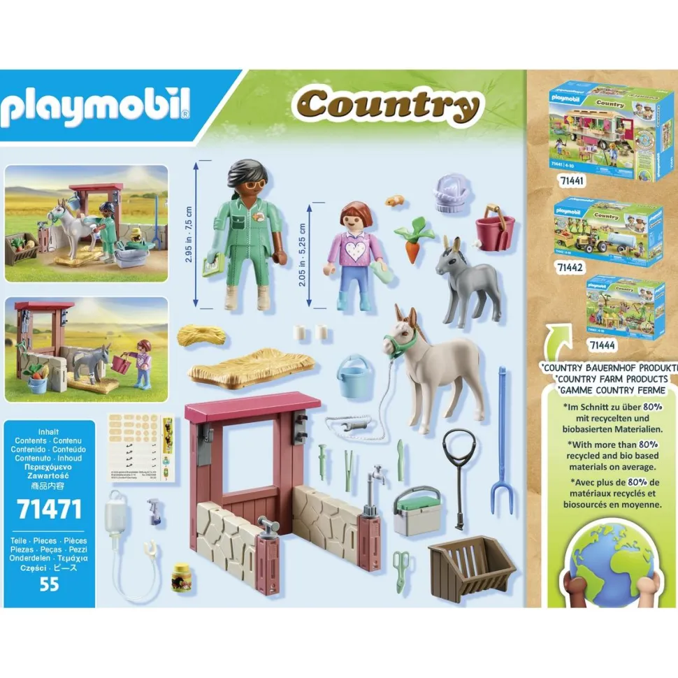 Vétérinaire avec animaux à la ferme - Playmobil Country 71471