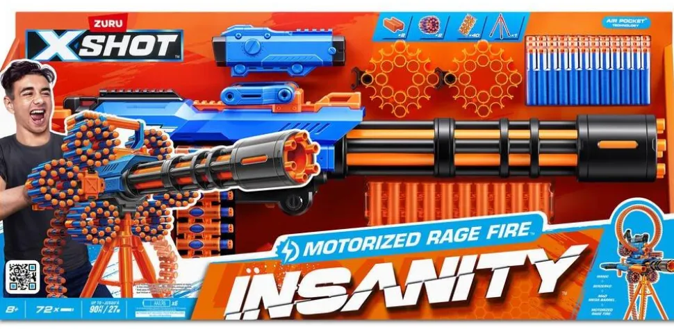 X Shot - Blaster Insanity Motorisé Rage Fire